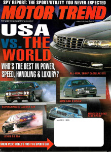 MOTOR TREND 1998 MAR - COBRA, VETTE, FIREHAWK, SSX